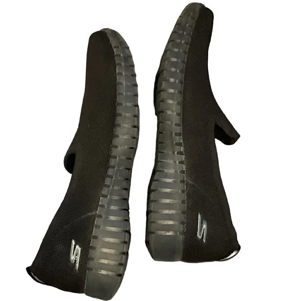 Skechers Ultra Flex Air-Cooled Memory Foam Slip On Shoes‎ Women's 8.5 Black 269H